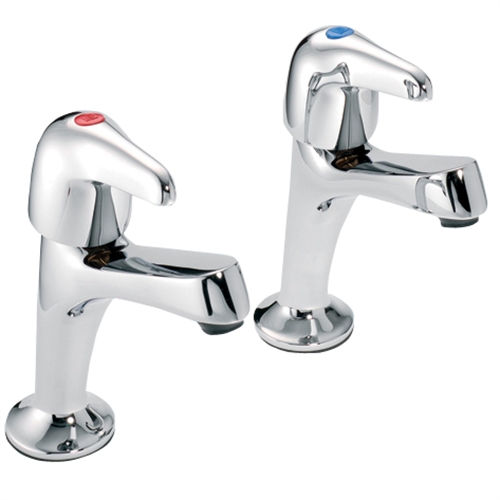 Leger Performa Sink Pillar Taps (Pair) Lime Kitchen & Bathroom